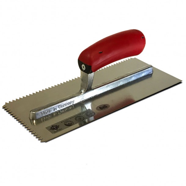 ΣΠΑΤΟΥΛΑ INOX ΓΕΡΜΑΝΙΑΣ 12x28cm(6x6mm ΤΡΙΓΩΝΙΚΟ ΔΟΝΤΙ)