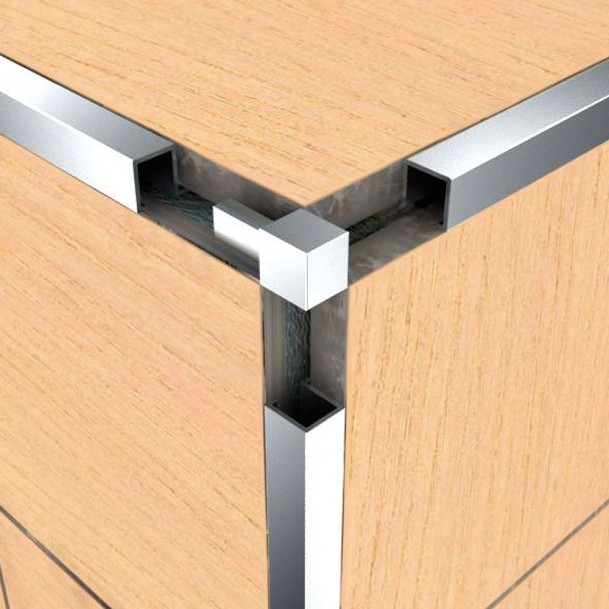 CUBE END CAP ΤΑΠΑ TETΡΑΓΩΝΗ (MAT SILVER) 10mm