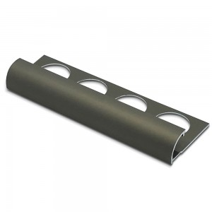 ΠΡΟΦΙΛ ΠΛΑΚΙΔΙΩΝ ROUND-AL (MAT BRONZE) 10mm 2.50m