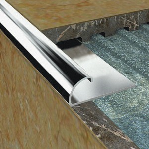 ΠΡΟΦΙΛ ΠΛΑΚΙΔΙΩΝ ROUND-INOX 10mm 2.50m