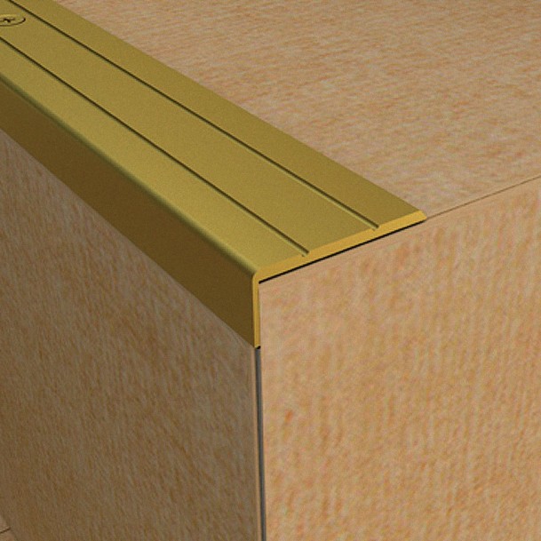 ΠΡΟΦΙΛ ΠΛΑΚΙΔΙΩΝ STAIR-CORNER (MAT SILVER) 10mm 2.50m ΠΡΟΦΙΛ ΠΛΑΚΙΔΙΩΝ STAIR-CORNER (MAT SILVER) 10mm 2.50m